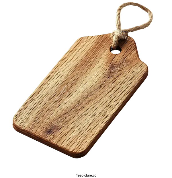[Transparent Background PNG]Wooden Cutting Board with Rustic Design