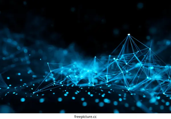 Abstract Network Design Illustration