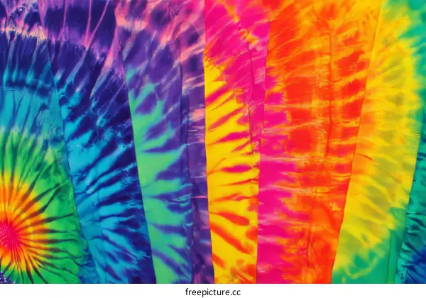 Vibrant Tie-Dye Fabric Patterns