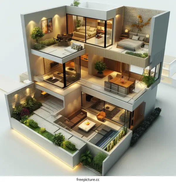 3D house interior design