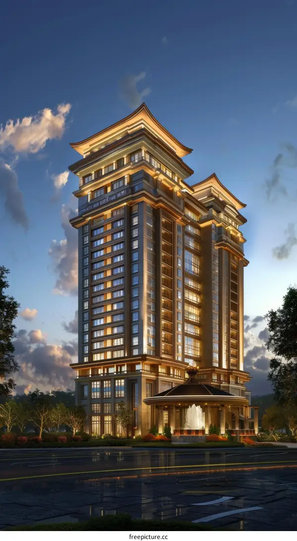 Architectural Design of a Luxury High-Rise Building