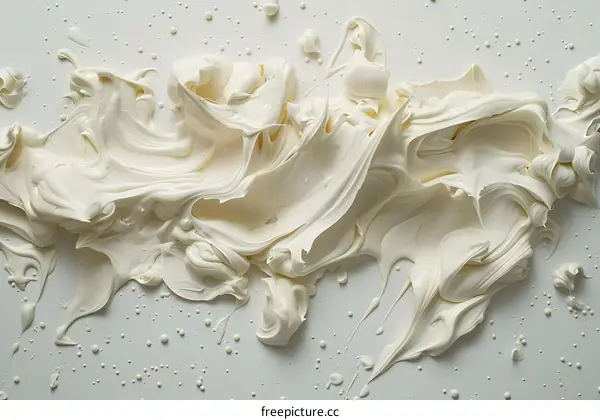 Abstract background of white cream texture