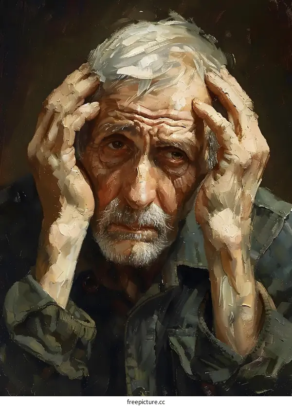 Portrait of an old man