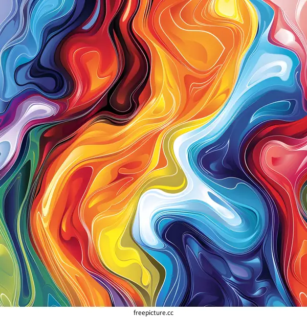 Colorful liquid marble texture background