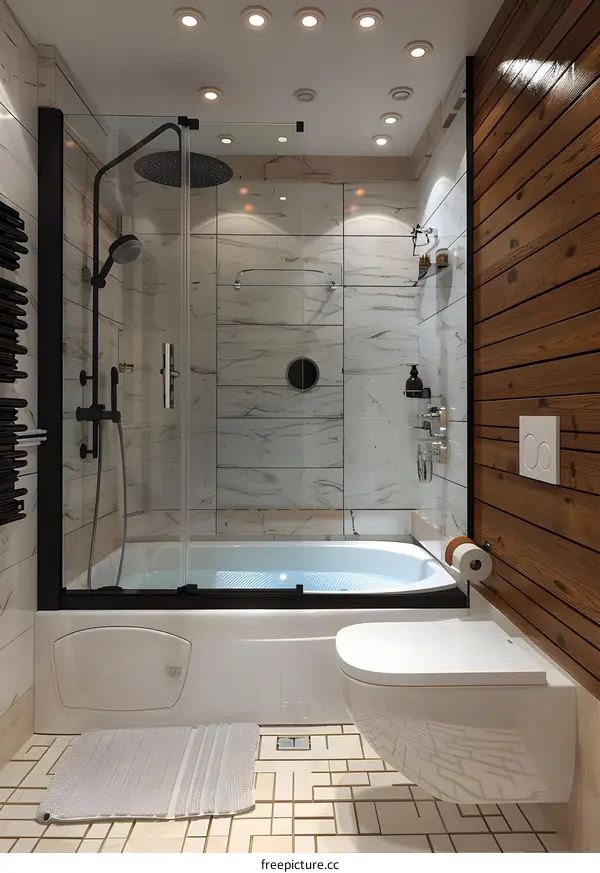 Modern and minimalist bathroom design