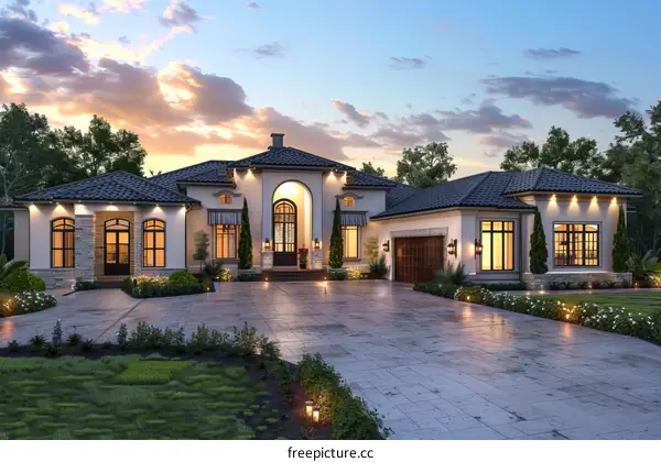 Luxury house in Spanish style