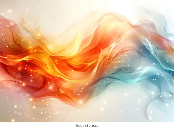 Abstract colorful wave background