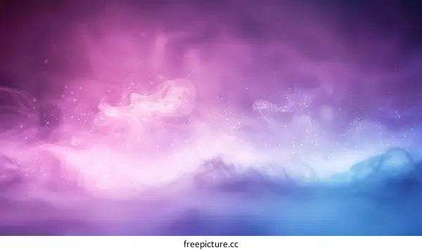 Colorful and Glowing Smoke Background