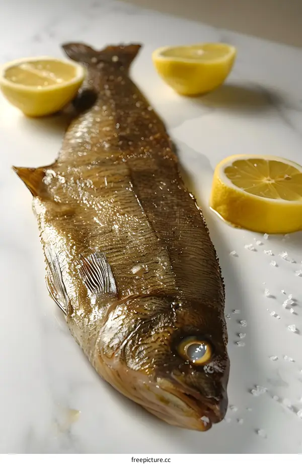 Grilled Fish with Lemon and Salt