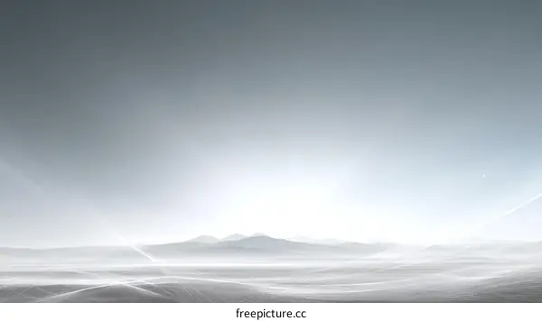 Abstract Monochrome Landscape Illustration