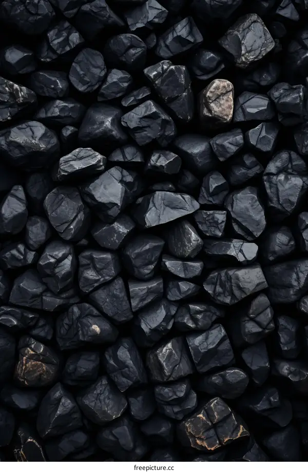 Black and gray stones texture