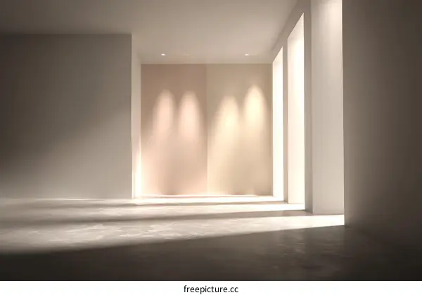 Empty Modern Interior Room Illustration