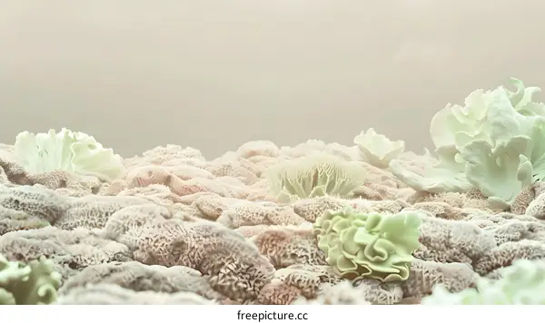 Abstract Coral Reef 3D Render