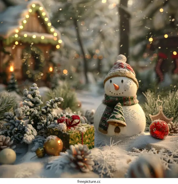 Snowman Decoration for Christmas Celebration