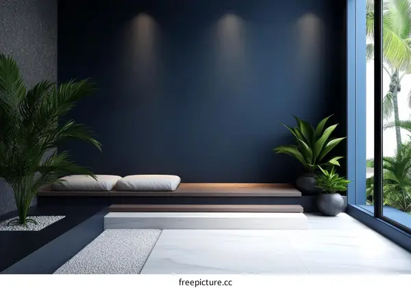 Modern Minimalist Interior Design Illustration