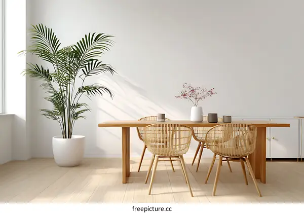 Modern Minimalist Dining Room Interior Design