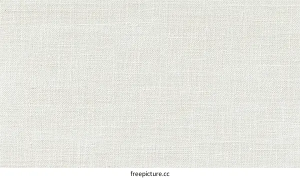 Plain Weave White Linen Fabric Texture
