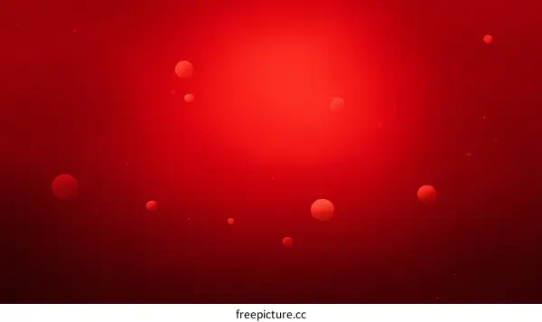 Abstract Red Background with Particles