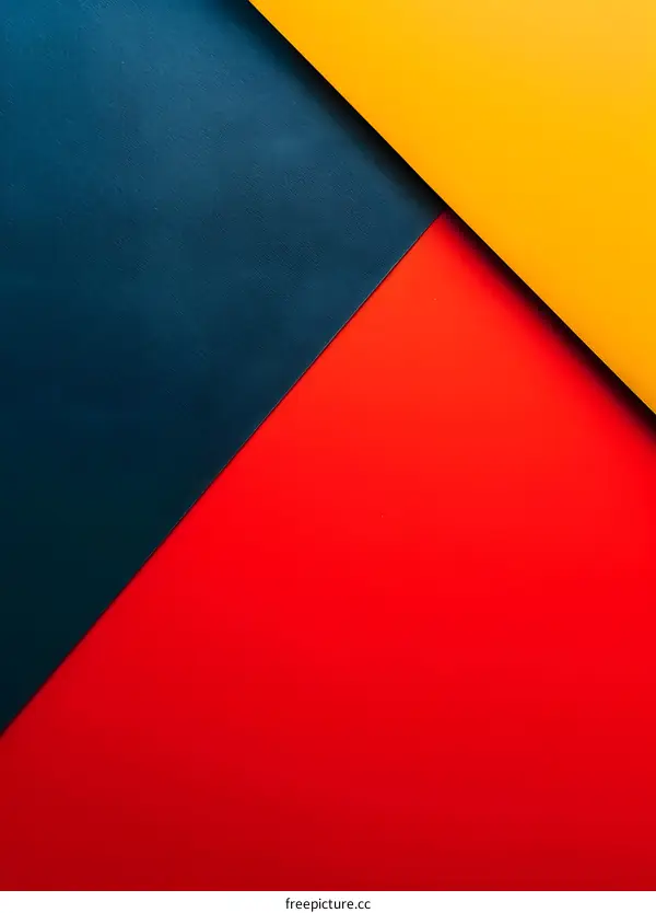 Abstract Background of Blue Red and Yellow