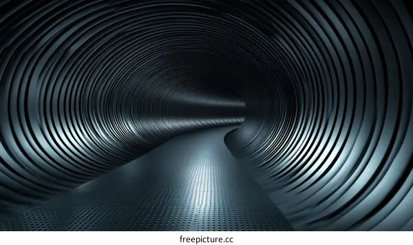 Abstract Metallic Tunnel Pathway