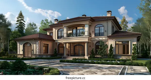 European-style villa