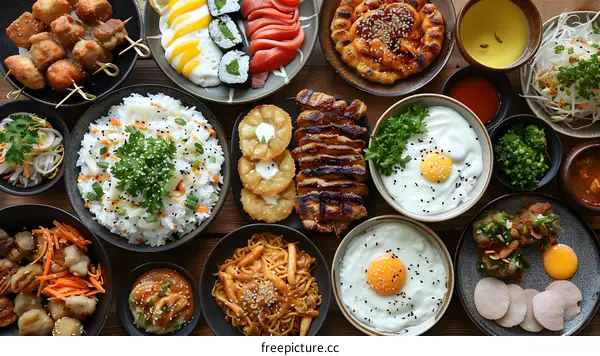 Asian Fusion Food Platter