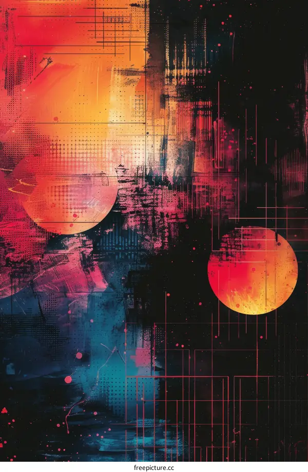 Abstract Colorful Grunge Background