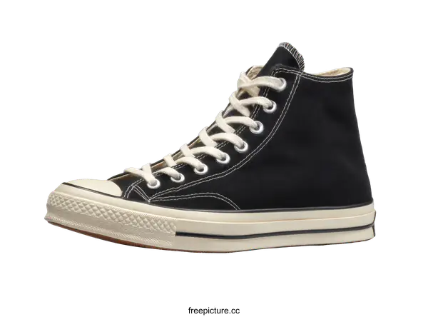 [Transparent Background PNG]Classic Black Converse Chuck Taylor All Star High Top Shoes