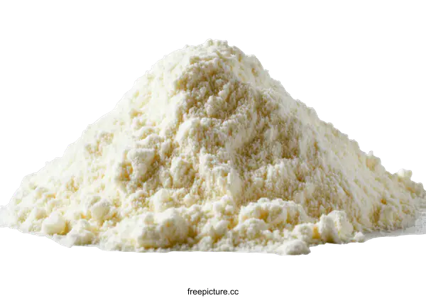 [Transparent Background PNG]Pile of Flour Close-up