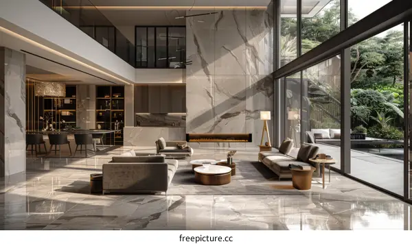 Modern luxury house interior design and decoration