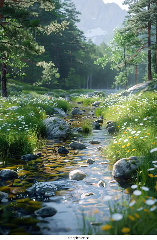 Small Green Forest River
