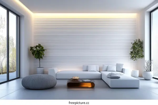 Modern Minimalist Living Room Interior Design