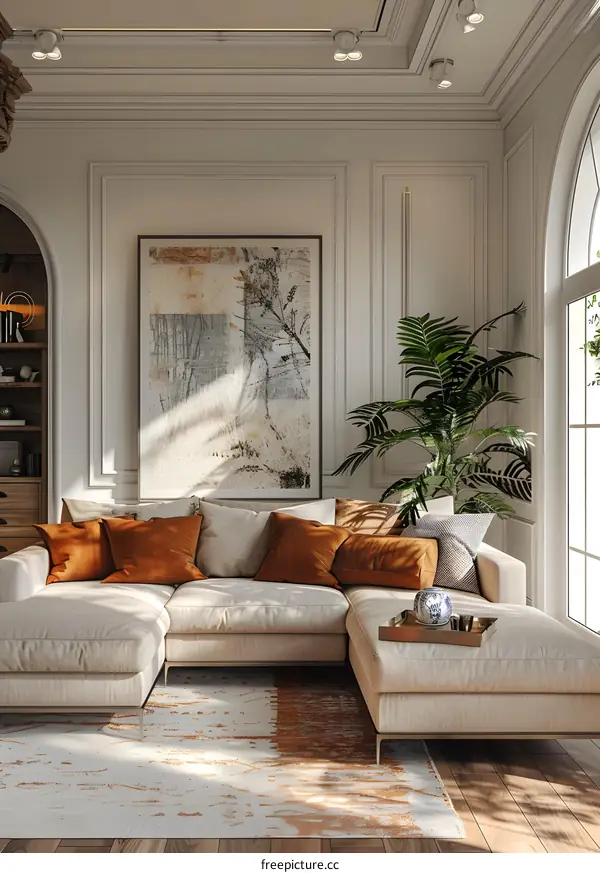 Modern minimalist living room