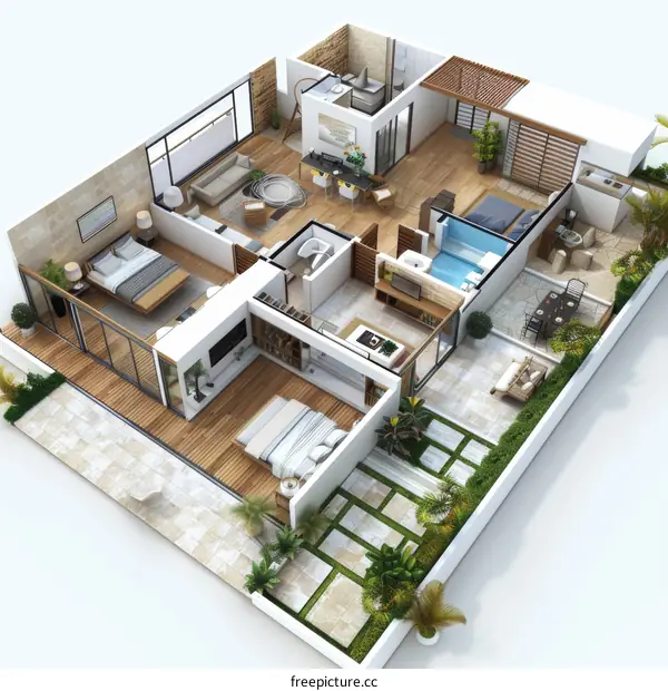 Contemporary Apartment Interior Design Ideas with Modern Furniture