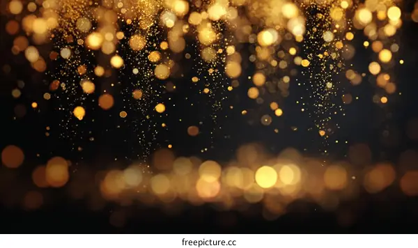 Golden Glitter Background Design for Festive Celebrations
