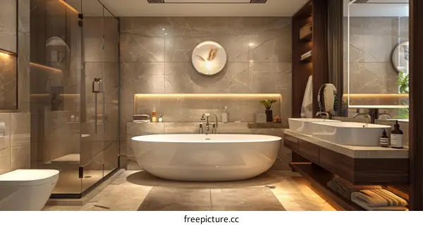 Modern Luxury Bathroom Design Interior