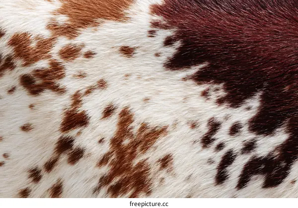 Cowhide Texture Pattern Close Up