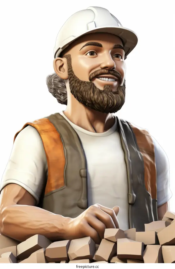 builder wearing hardhat and safety vest