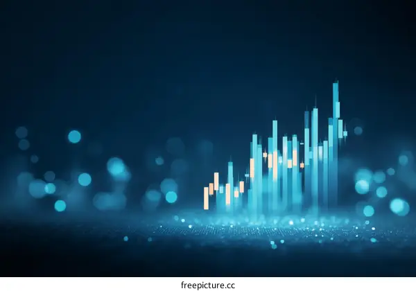 Abstract Financial Chart Growth Illustration