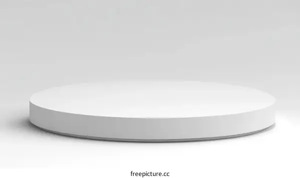 Simple White Round Stage for Product Display