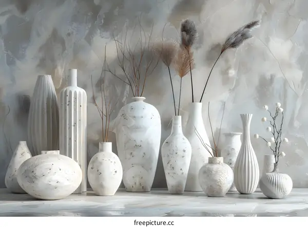 Vases: A Collection of Diverse Forms and Dimensions