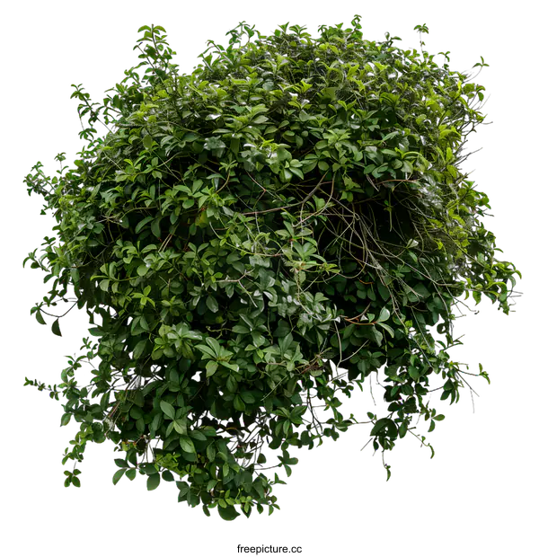 [Transparent Background PNG]Green Bush Isolated on White Background