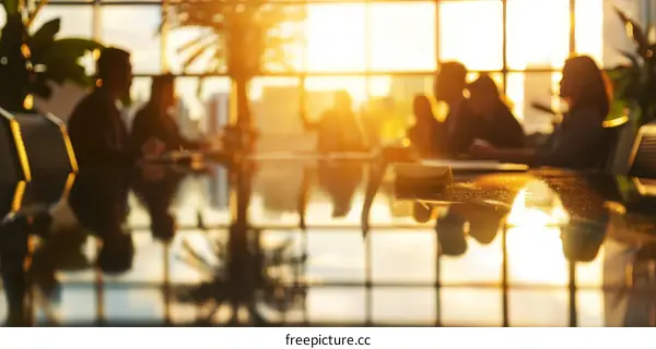 Business people meeting in modern office