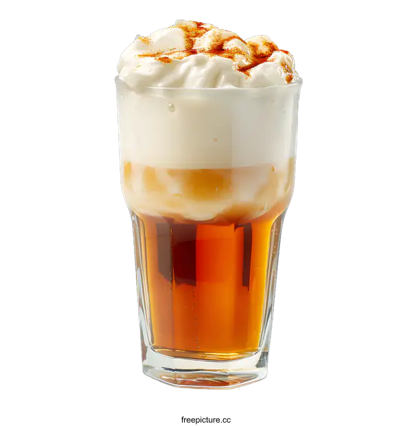 [Transparent Background PNG]glass of draft beer with foam