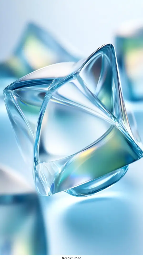 Abstract Crystalline Ice Formation