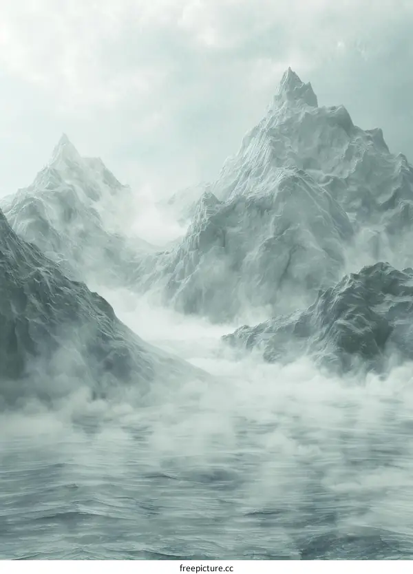 Majestic Glacier Peak in a Winter Wonderland