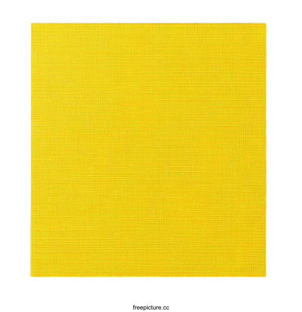 [Transparent Background PNG]Plain Yellow Textured Sheet of Paper