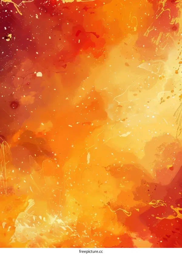 Abstract red and orange watercolor background