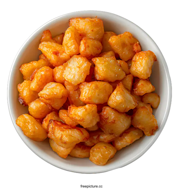 [Transparent Background PNG]Bowl of Fried Gnocchi