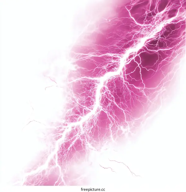 Abstract Pink Lightning Illustration Background